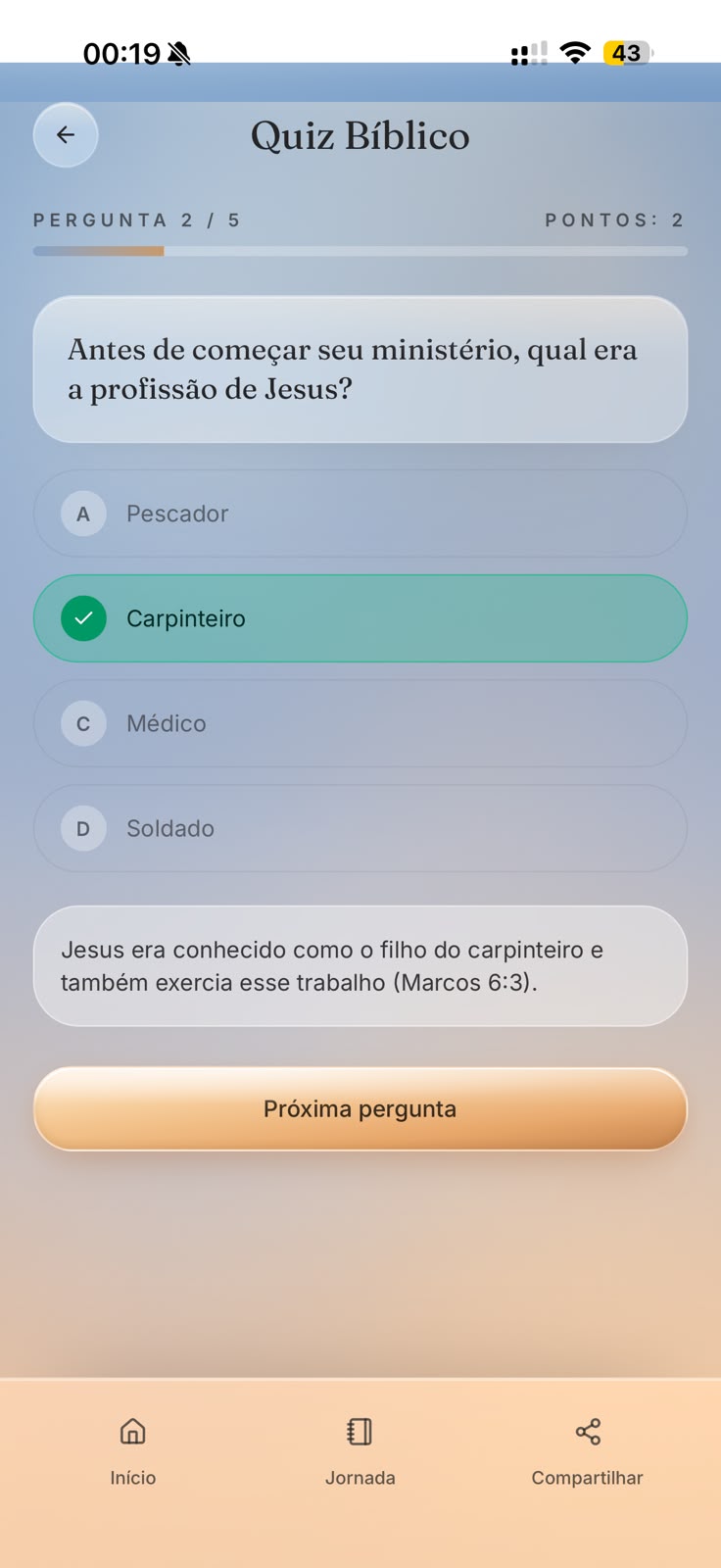 Pergunta do Quiz Bíblico